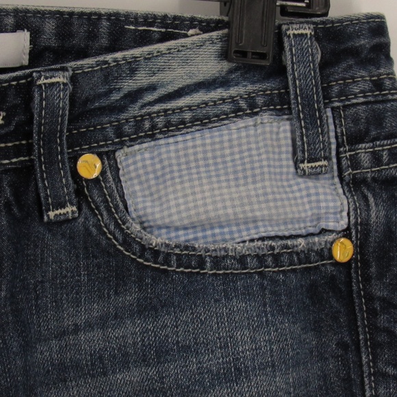 Vigoss Studio The Ritz Distressed Jean Shorts 3/4 27 - Picture 8 of 15